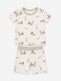 Mallard Duck Short-Sleeve Bamboo Two-piece Set